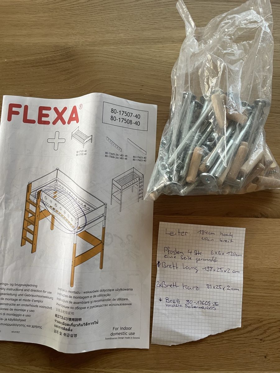 Flexa Letti: Flexa Hochbetterweiterung Pfostengestell mit Leiter – Usato da Utzenstorf venduto da gro_h5mx 2