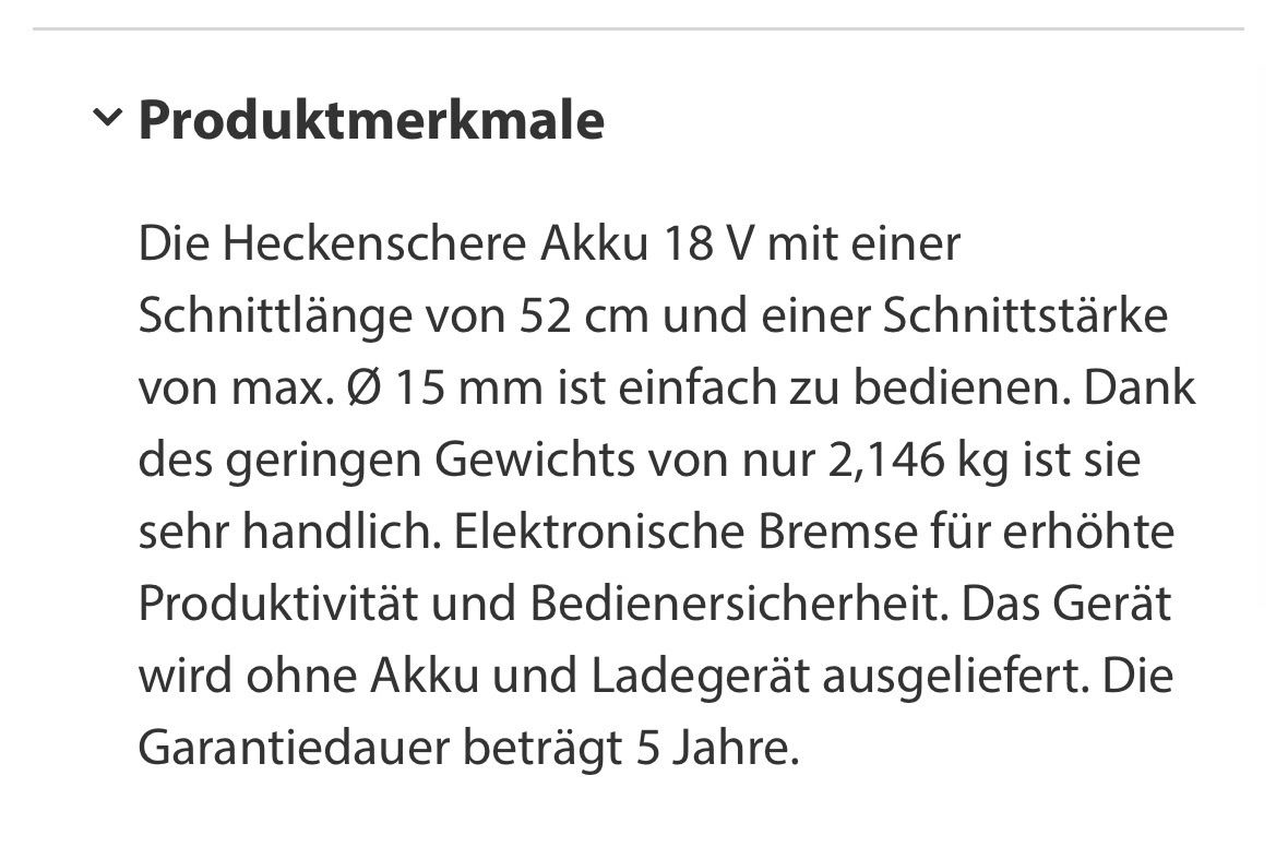 Tutti gli attrezzi: Heckenschere neu – Usato da Reinach AG venduto da Percy2017 2