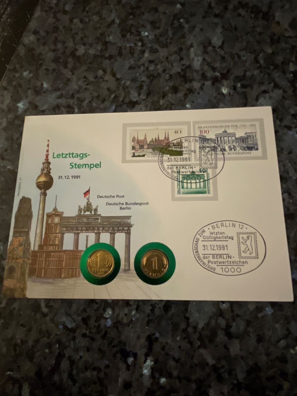 Tutti le monete: Numisbrief Letztags-Stempel Deutsche Post – Nuovo (secondo la descrizione) da Schlossrued venduto da Julio25