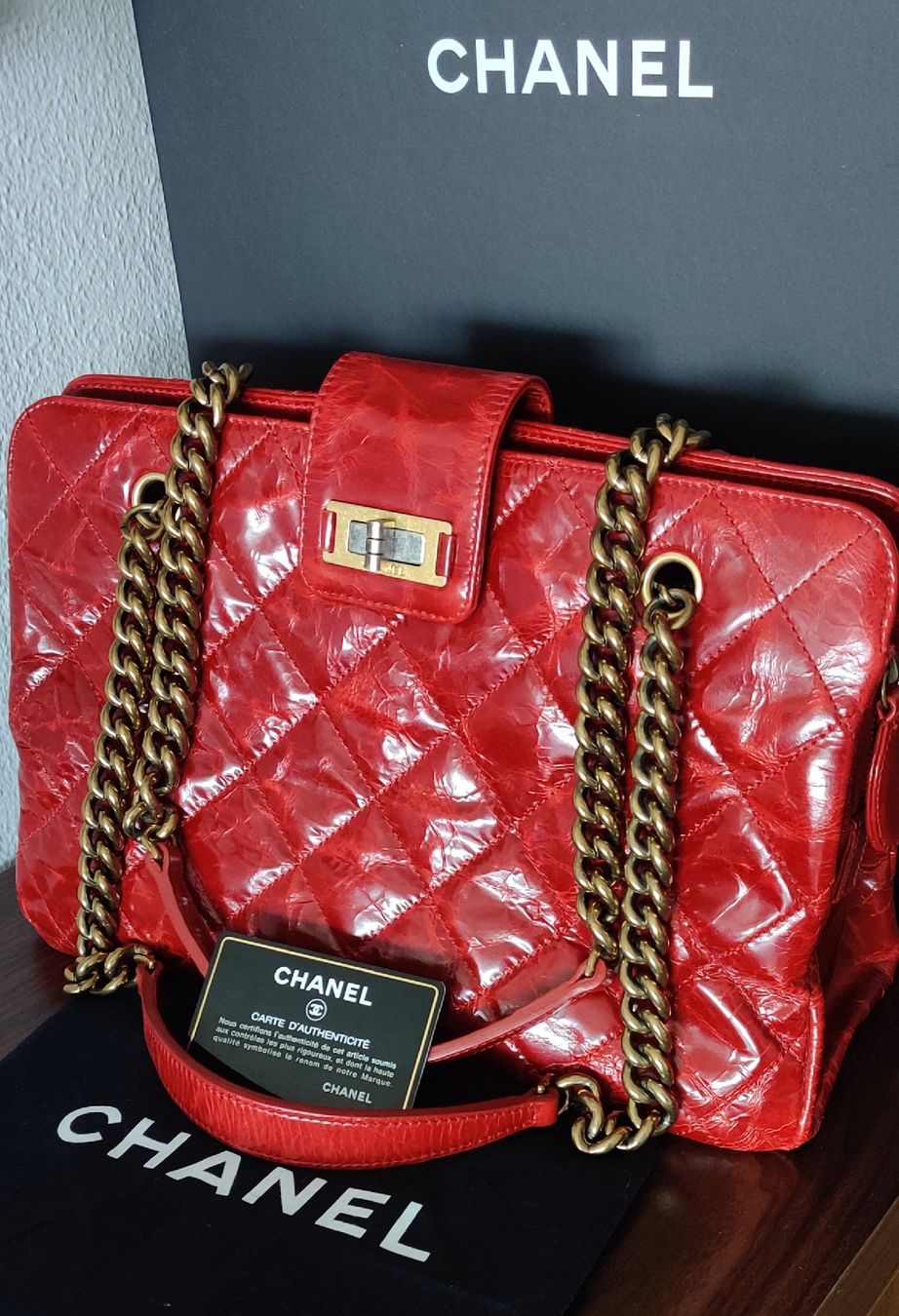 Chanel Borse da donna: CHANEL 2.55 LEATHER SHOULDER BAG – Nuovo (secondo la descrizione) da Zollikon venduto da ces-chic 7