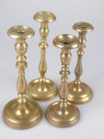 4 Messing Kerzenstaender Set Vintage Leuchter Baluster