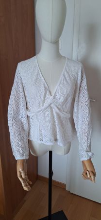 Oysho, haut blanc en dentelle