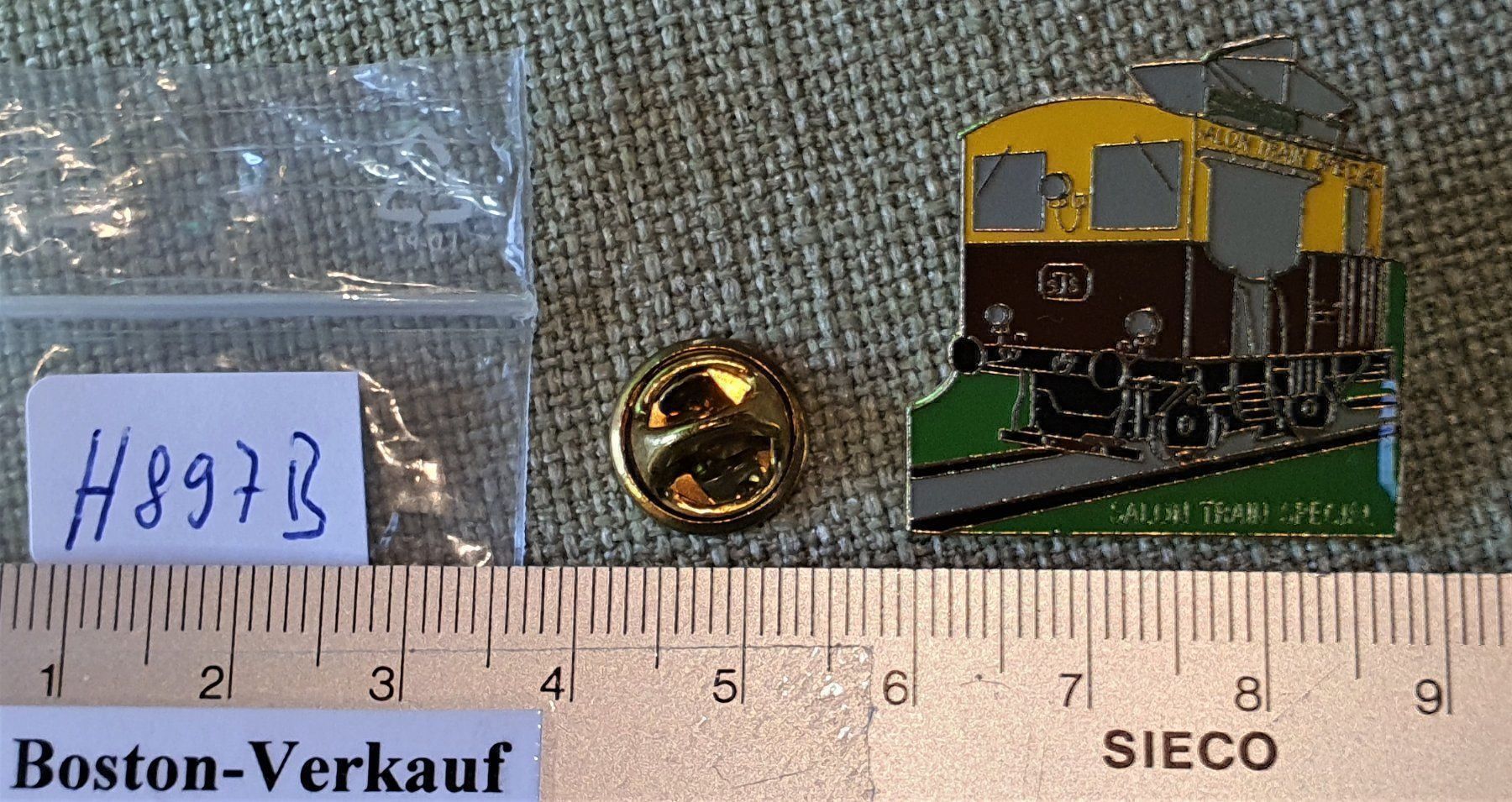 Placchette & Badge: H897B  Pin Salon Train Special Eisenbahn – Usato da Reinach BL venduto da Boston-Verkauf 1