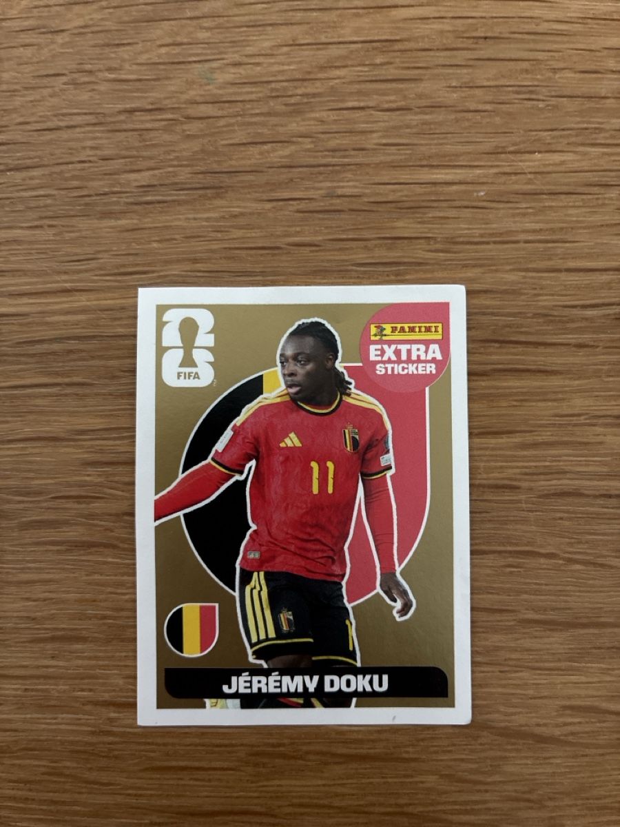 Panini Carte collezionabili: Panini Extra Sticker Jérémy Doku – Nuovo (secondo la descrizione) da Andelfingen venduto da fab_98yl