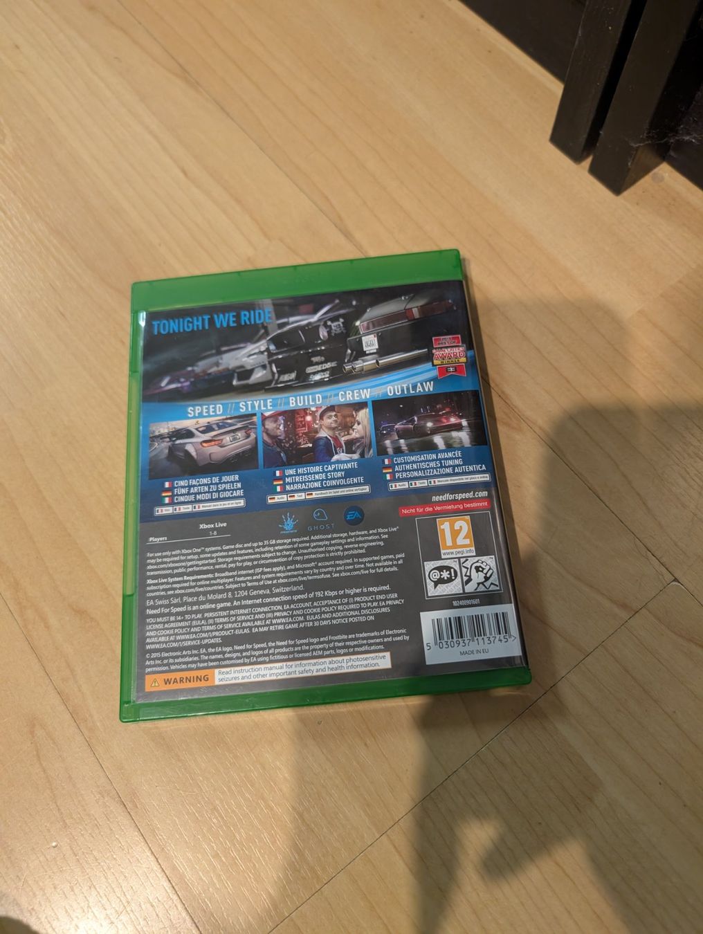 Jeux: Need for speed Microsoft Xbox one/series x – D'occasion à Giubiasco par Ticinerd 1
