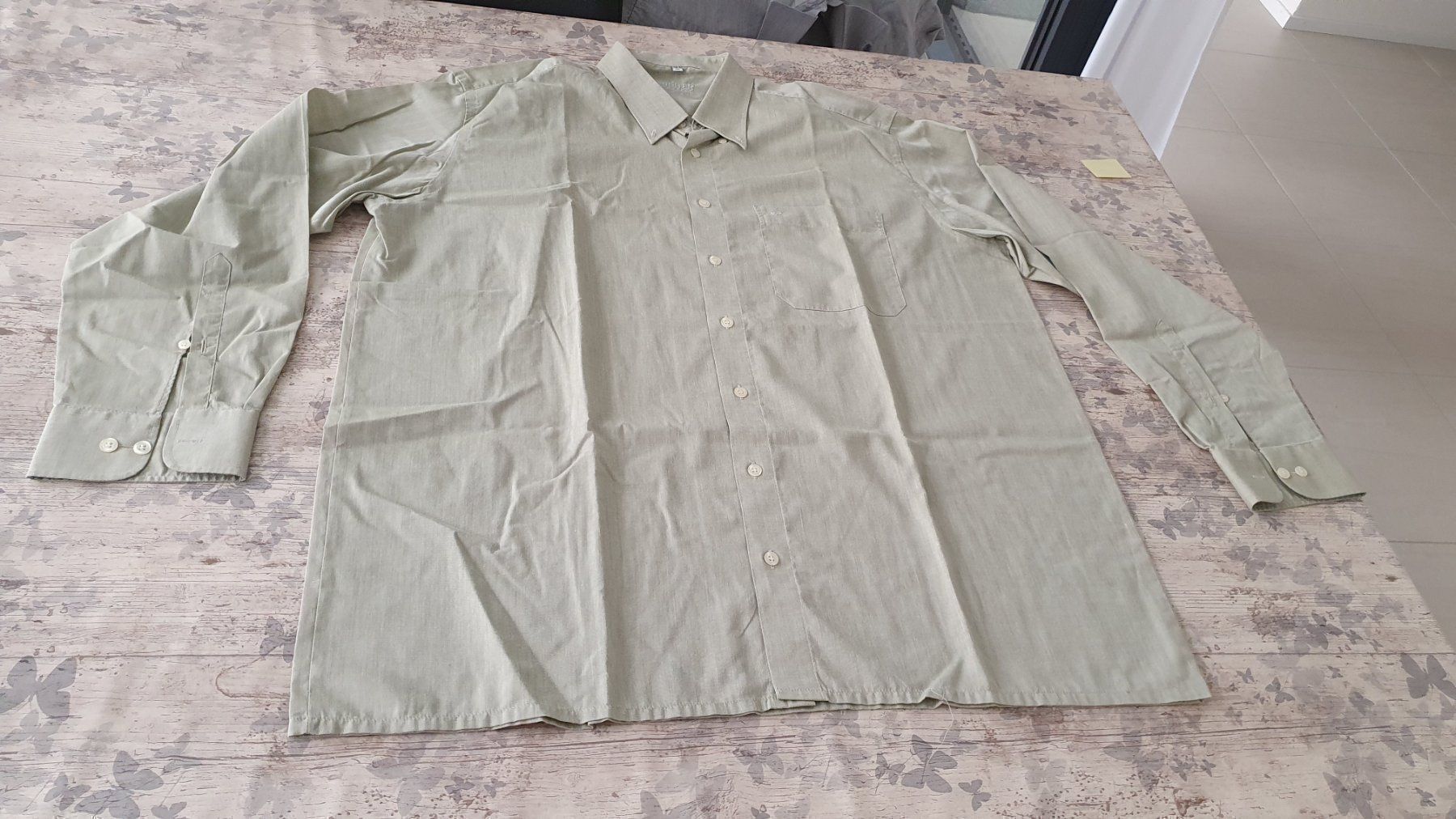 Camicie: Jupiter Noblesse Langarm Hemd - Olive - 44 – Usato da Staufen venduto da Fleby84