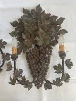 Paire d appliques "vignes" 