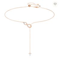 Swarovski Necklace Rosegold "Infinity"