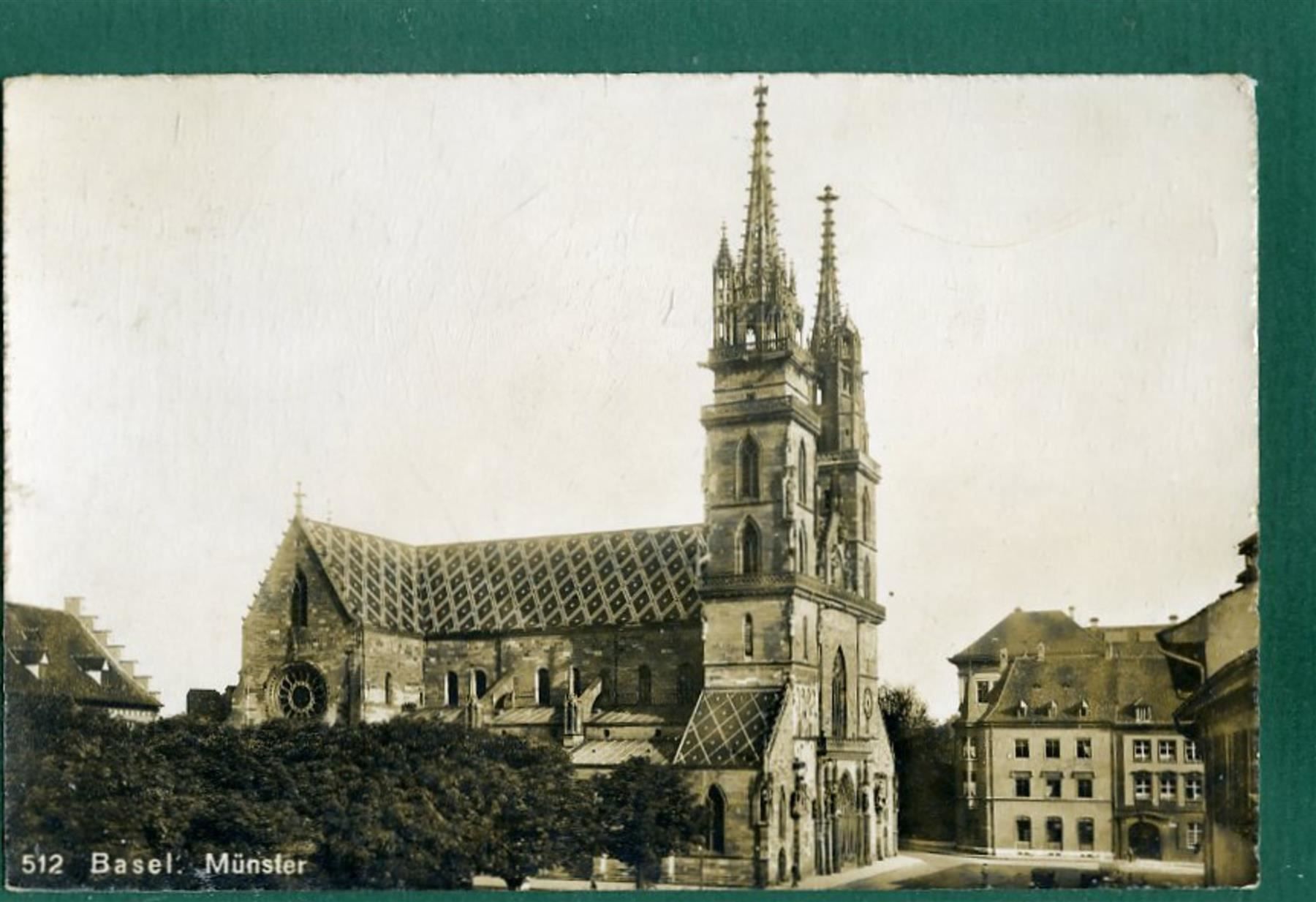 Ansichtskarten: Basel, Münster, ungelaufen, ca. 1950 – Gebraucht aus Sargans von Hausi1951