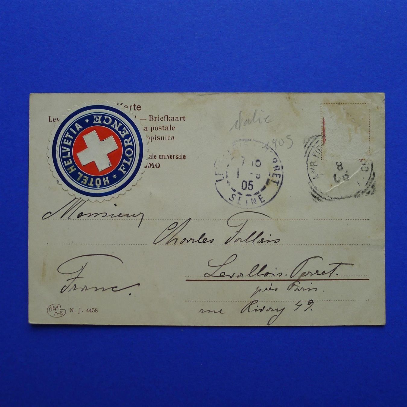Tutti i francobolli: HOTEL-Vignette auf Postkarte – Usato da Ebikon venduto da SilvioFreund