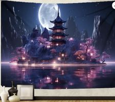Wandbehang Fantasy Schloss 150cm x 100cm