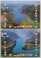 Bundesfeierpostkarte Nr.97/98 - 1991 - Weg der Schweiz, gel.
