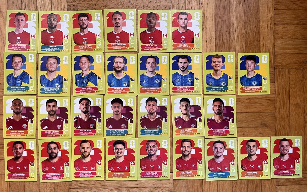 Panini Carte collezionabili: Panini Sticker WM 2026 Gruppe B – Nuovo (secondo la descrizione) da Bubikon venduto da TheresaK86