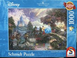 Kinkade Puzzle Cinderella Sishes Upon A Dream