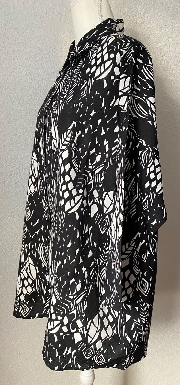 Blusen: Longbluse aus Leinen Mischung Grosse 1X - CH/44 – Gebraucht aus Oberwil BL von Leni-Mischi 1