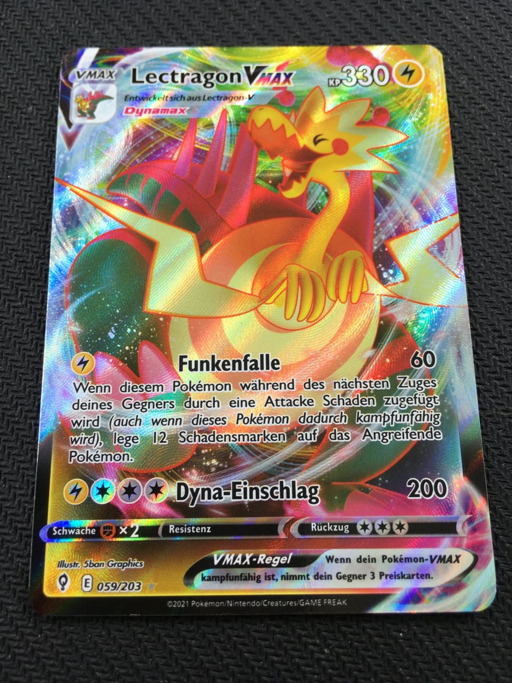 Pokémon Carte collezionabili: Pokémon - Lectragon VMAX (EVS 059) - Drachenwandel - DE – Nuovo (secondo la descrizione) da St.Gallen venduto da Punktchen01