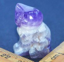 Deko Heilstein G-776 – Katze – Amethyst 2x2,5cm