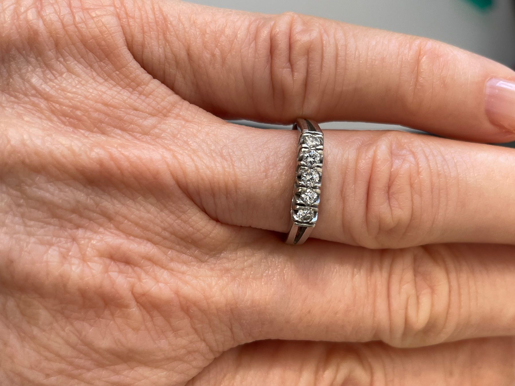 Anelli: Riviere Brillantring Weissgold 750 – Usato da Siebnen venduto da Starlauf