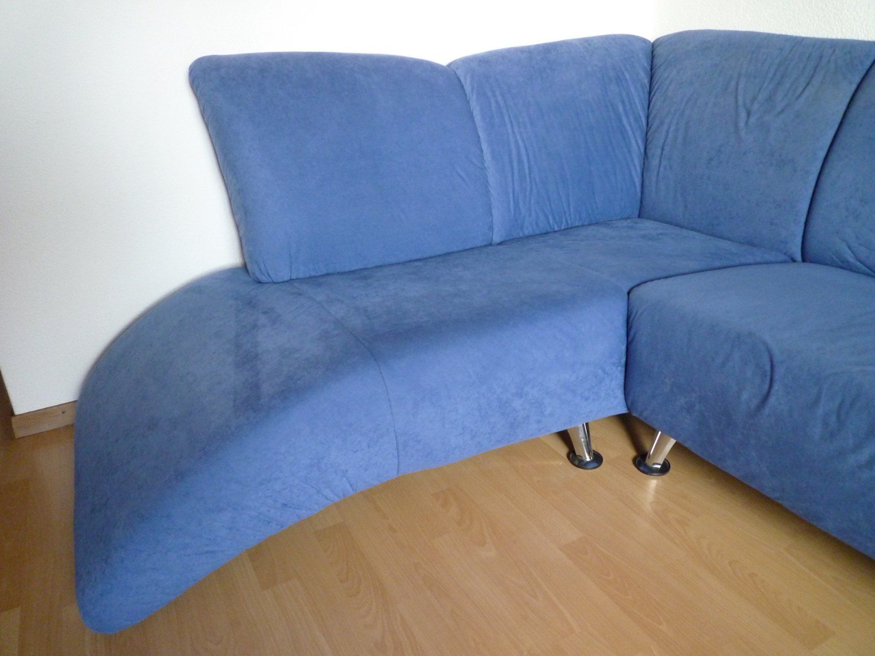 Sofas: Design Ecksofa blau, Mikrofaser, Lounge Sofa, Top Zustand – Gebraucht aus Emmen von Tigerlady 2