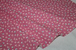 Stoff Baumwolle Vintage pink/kl. Blümchen