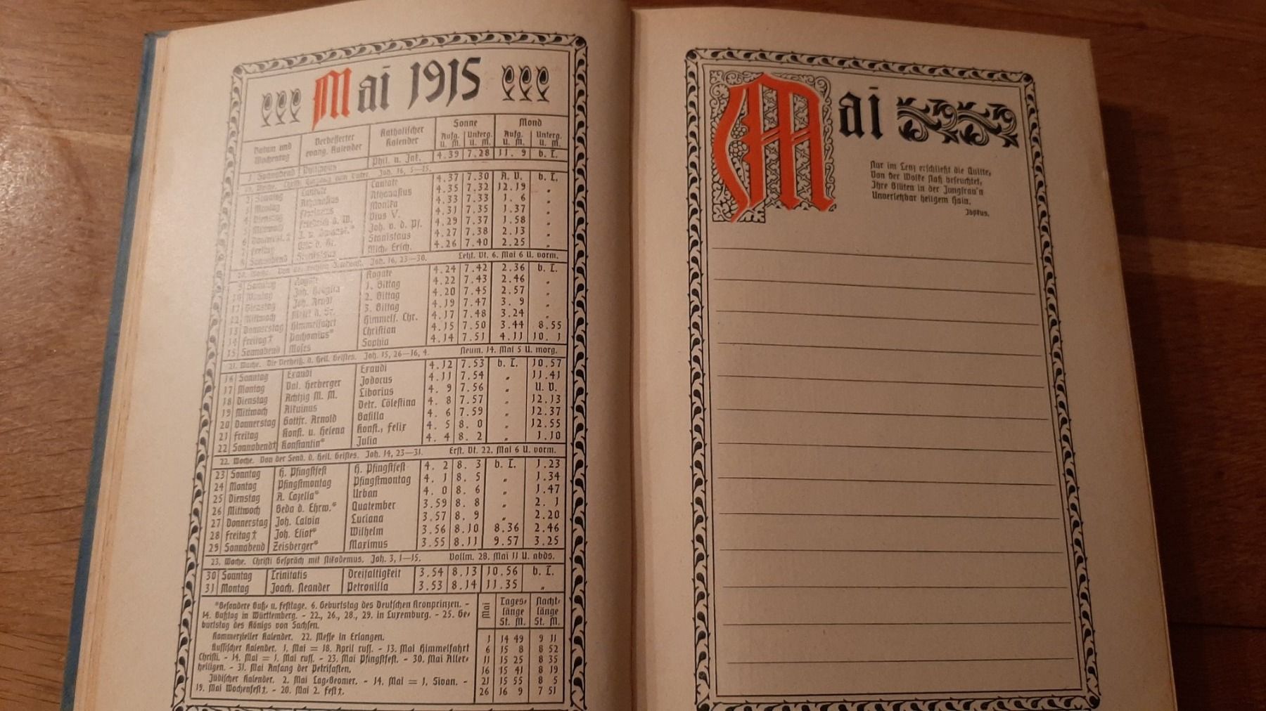 Bücher: Daheim Kalender aus 1915 – Gebraucht aus Kriens von honig01 2