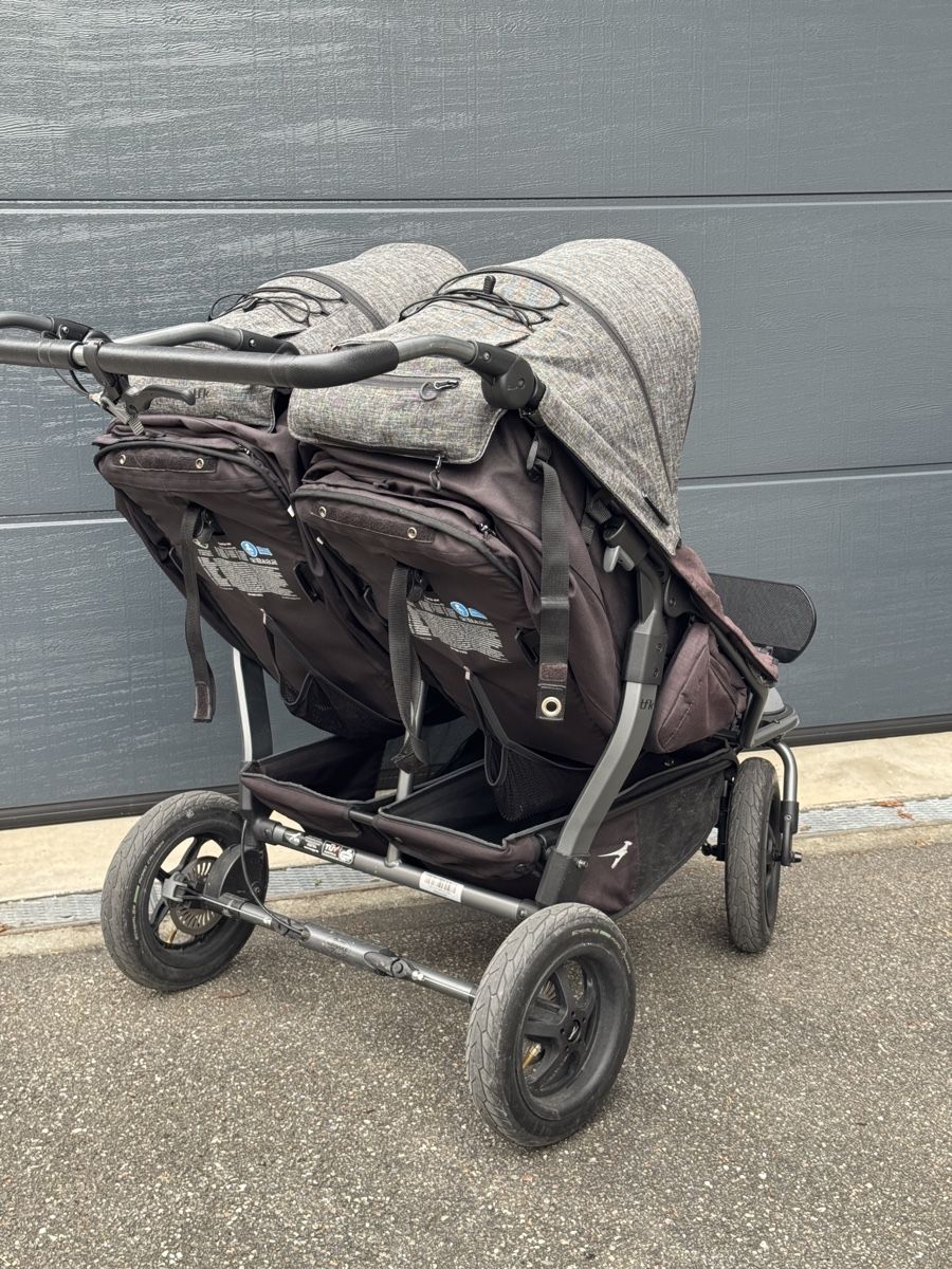 TFK Carrozzine: TFK Duo Zwillingskinderwagen Premium Anthrazit – Usato da Felsberg venduto da AMG93 1