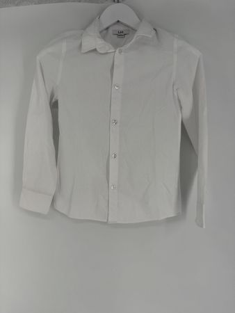 Langarm Hemd, weiss Gr. 152 von LH