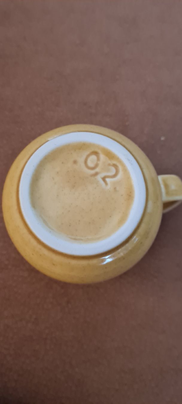 Rössler Teiere: Rössler senffarbenes Milchkännchen, – Nuovo (secondo la descrizione) da Münsingen venduto da Cuci31 2