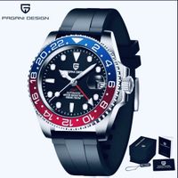 PAGANI DESIGN GMT Pepsi Automatik Uhr 10 BAR neuwertig