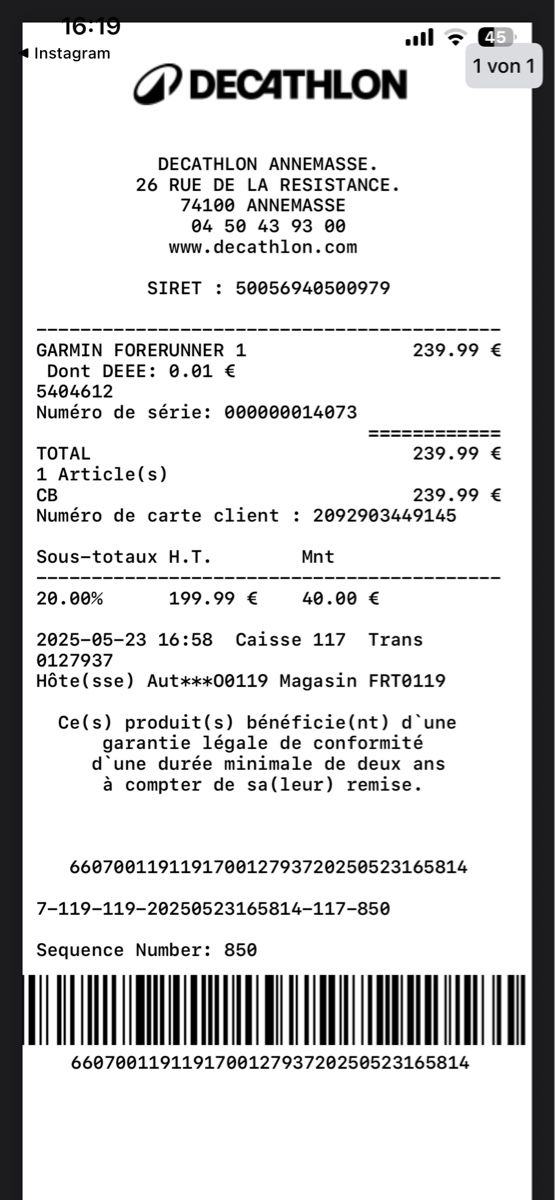 Garmin Smartwatch: Garmin Forerunner 165 GPS Smartwatch mit Beleg – D'occasion à Gampelen par joe_wr75 2
