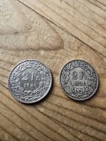 2 Franken Silbermünzen 1936   2 Stk.