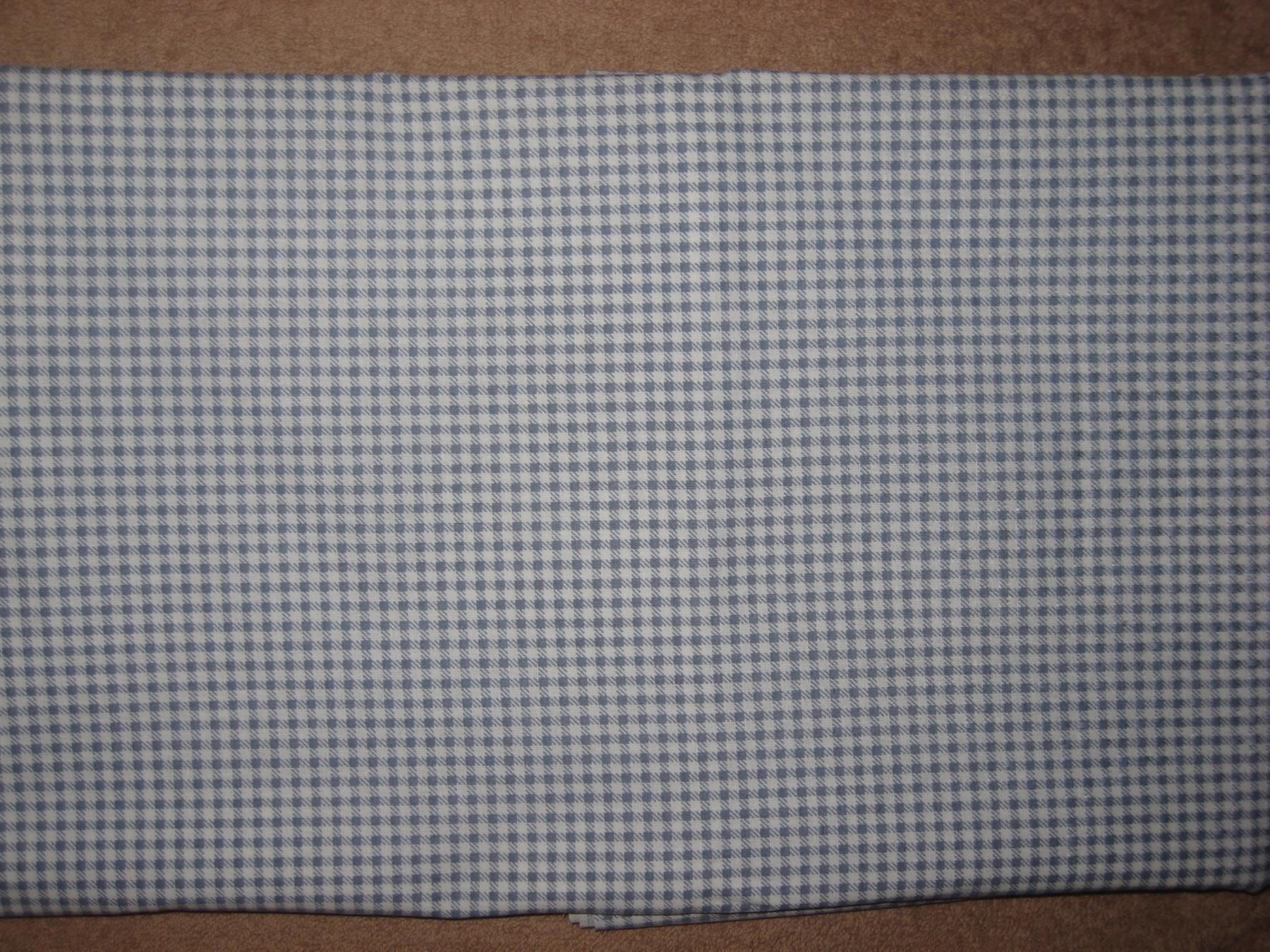 Tessuti: Baumwollstoff jeansblau/weiss Vichykaro – Nuovo e nell'imballaggio originale da Füllinsdorf venduto da Schlupp