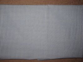 Baumwollstoff jeansblau/weiss Vichykaro