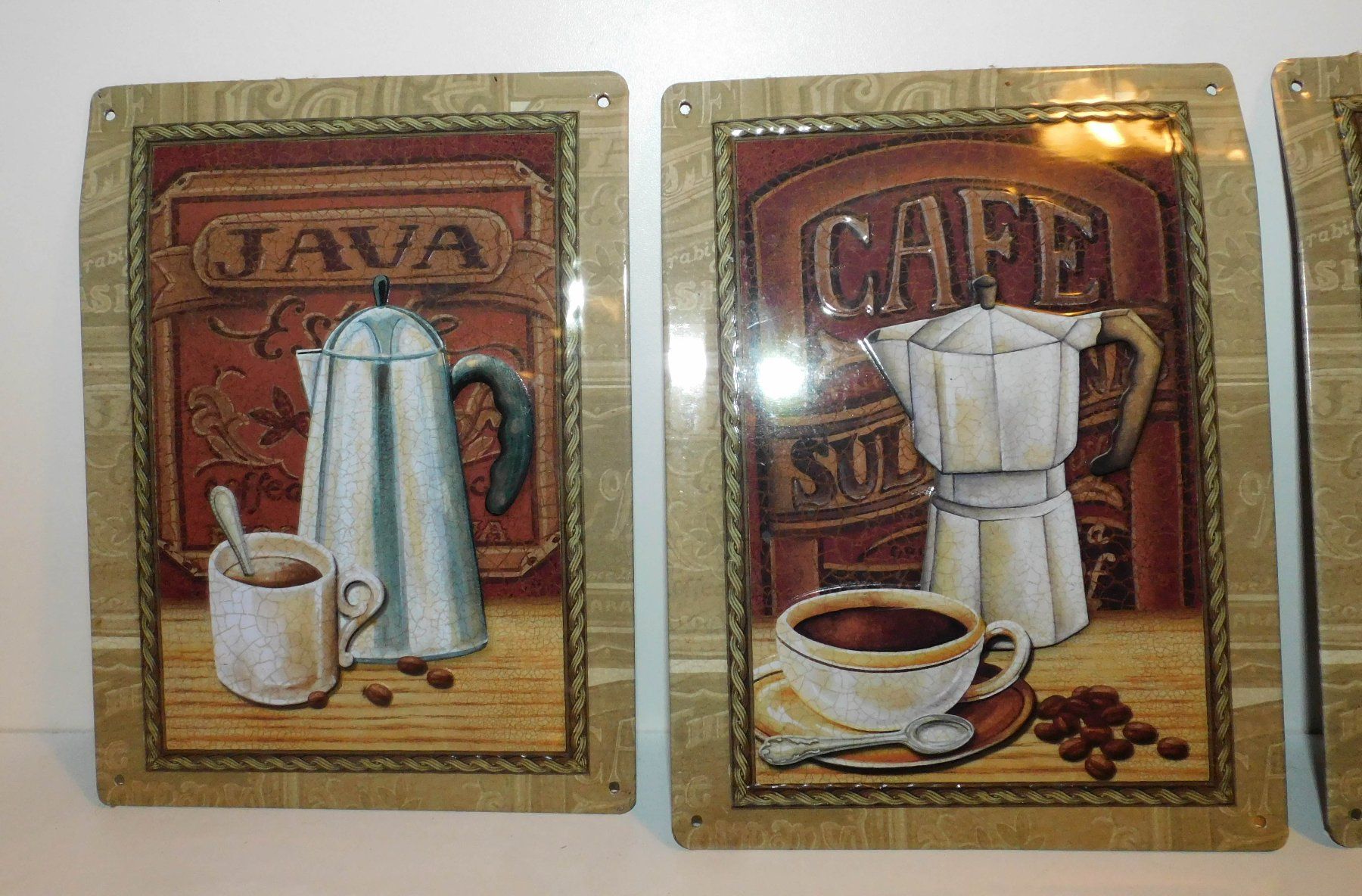 Insegne: 4  Blechschild 4 div Kaffee Wandblechschilder – Usato da Sursee venduto da 76 4