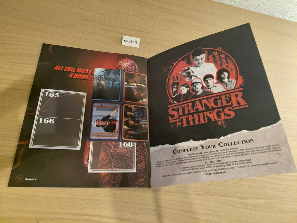 Swap trading cards, checklist and photos for Panini Stranger Things. This is Our Story