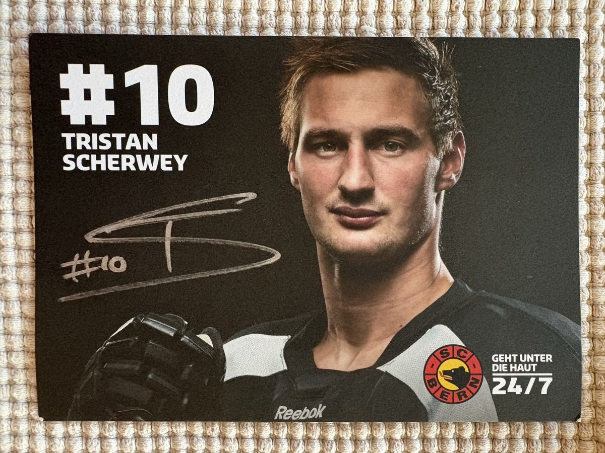 Autographes: AK Autogramm von SCBern / Tristan Scherwey – D'occasion à Rümlang par Kartenpost1