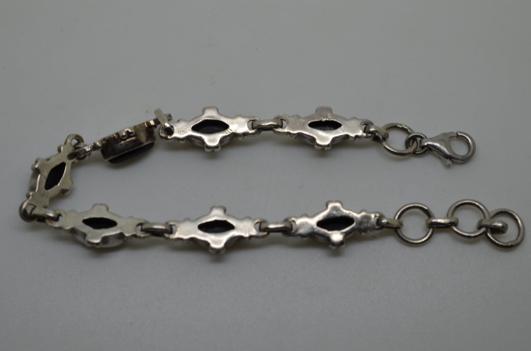 Bracciali & Braccialetti: Bracelet argent 925 et onyx 11.1 gr. – Usato da La Croix (Lutry) venduto da OMEGA07 4