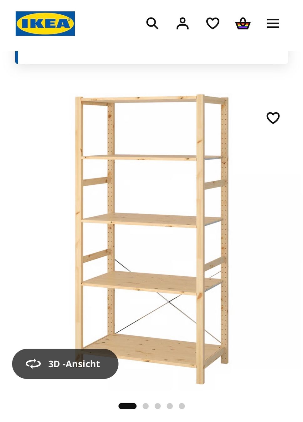 Ikea Regale: Aufbewahrungsgestell IVAR IKEA – Neu (gemäss Beschreibung) aus Sursee von Kaloo01