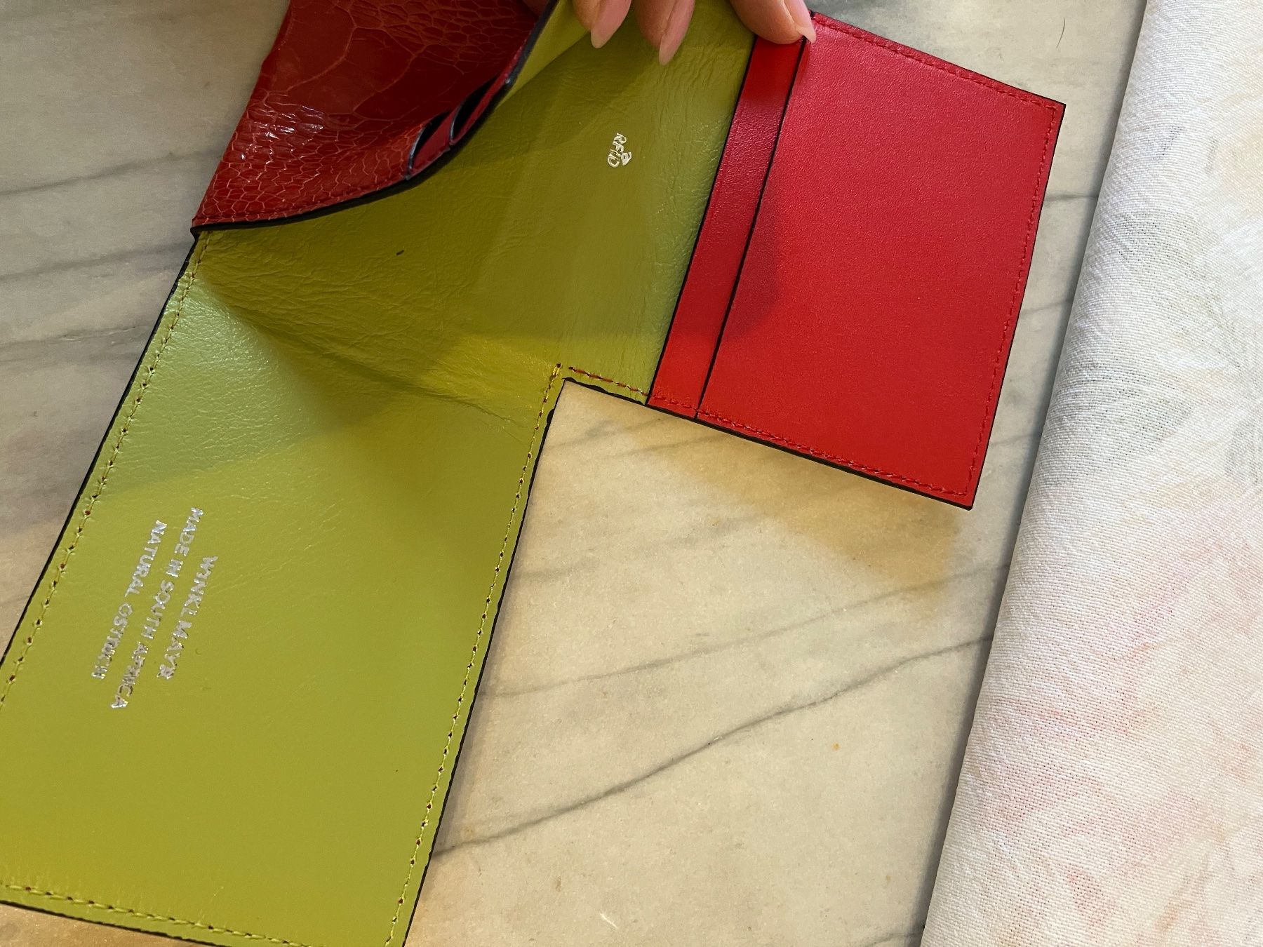 Brieftaschen: Neu Echtlederportemonnaie Straussenleder – Neu (gemäss Beschreibung) aus Herrliberg von spunggi 4