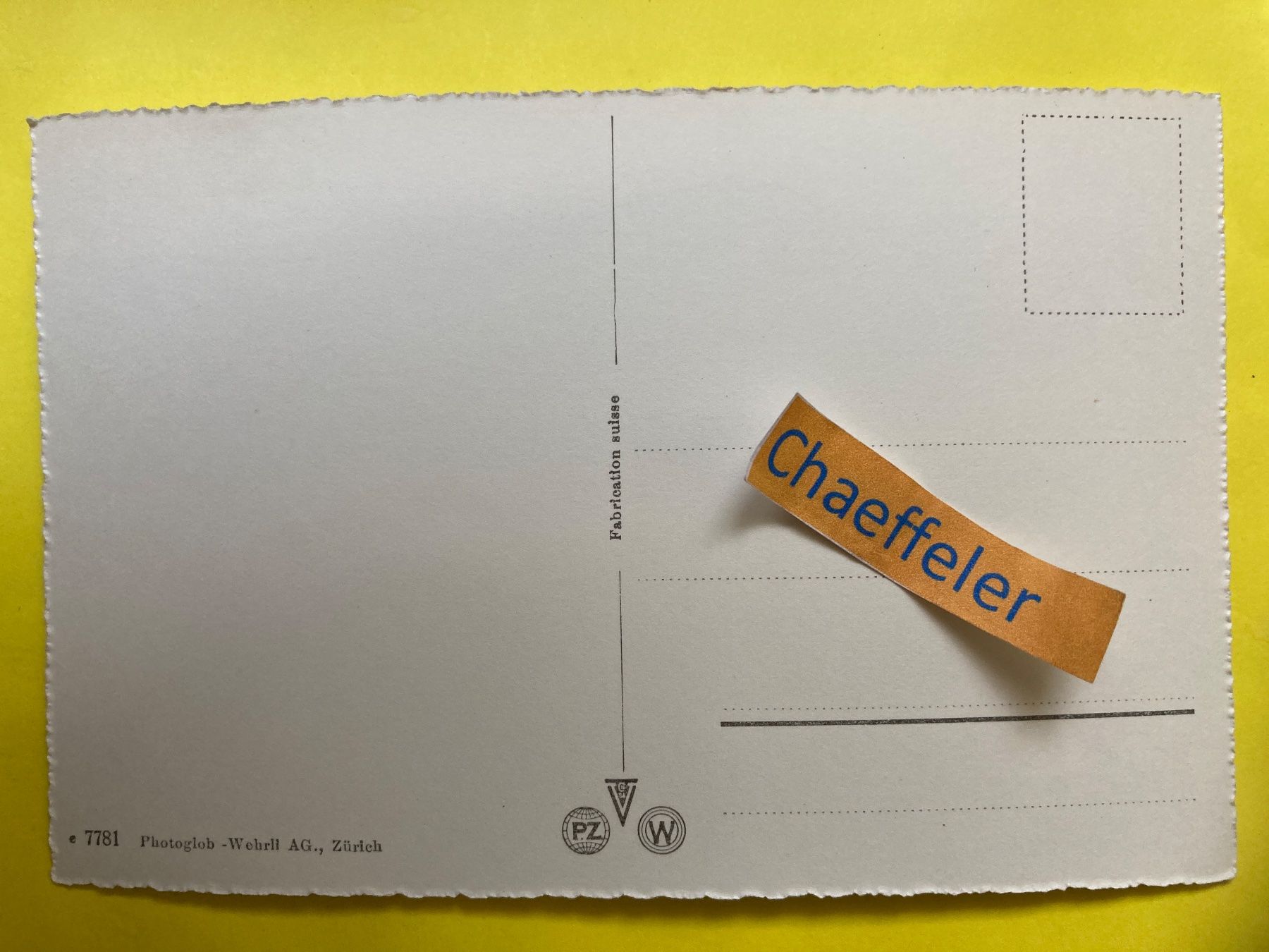 Cartoline postali: Baden AG – Usato da Zürich venduto da Chaeffeler 1