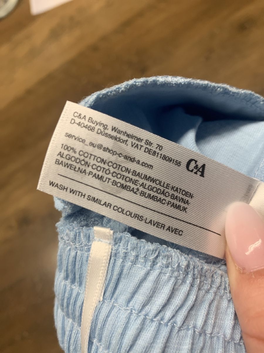 C&A Pantaloni: Kurze Hose, Gr. 116, hellblau, C&A – Usato da Buus venduto da 2013dp 3
