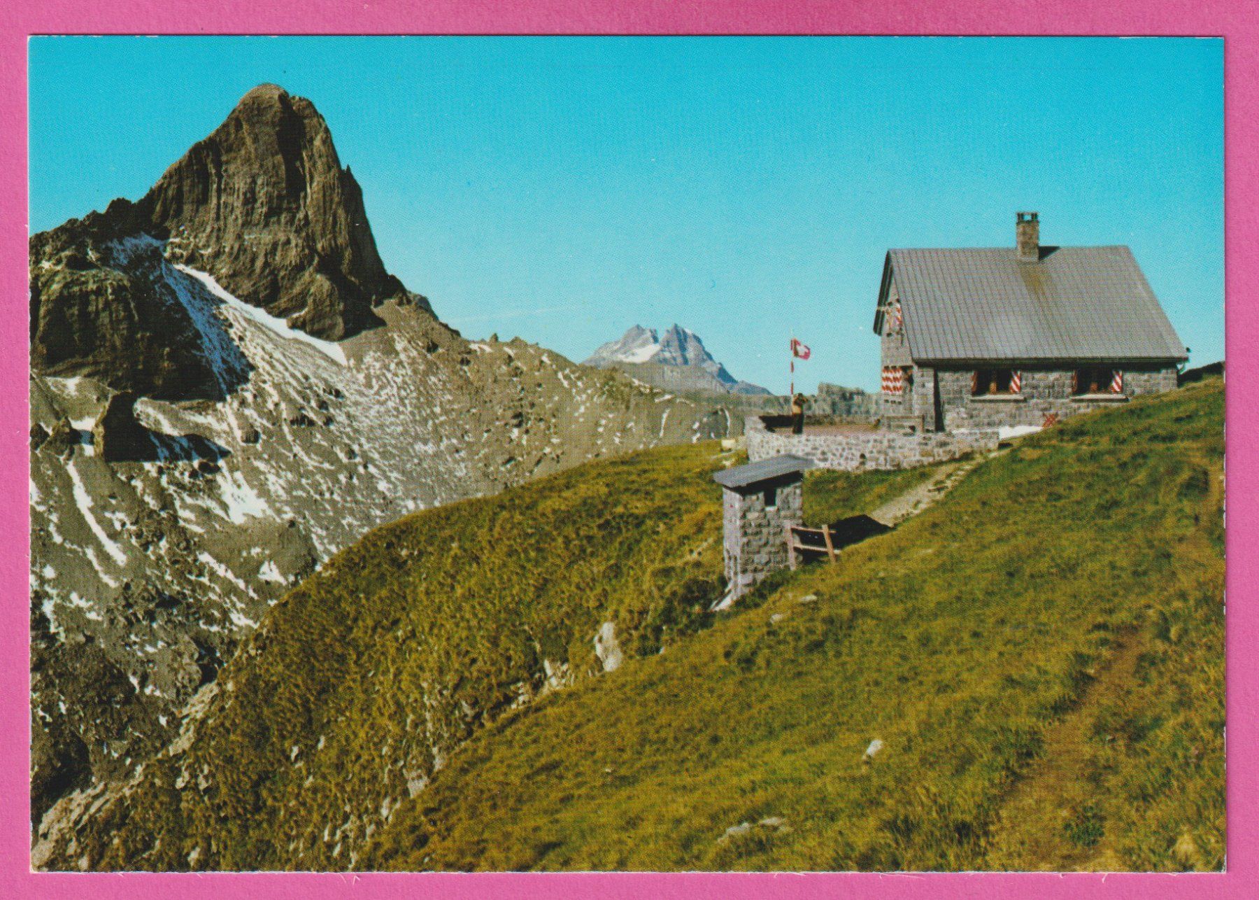 Ansichtskarten: Cabane Rambert C.A.S. 2590m Wallis – Gebraucht aus Einsiedeln von dillie