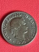 5 RAPPEN SCHWEIZ - JAHR 1904 - SEHR SELTEN