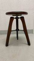 Drehhocker vintage Holz Hocker
