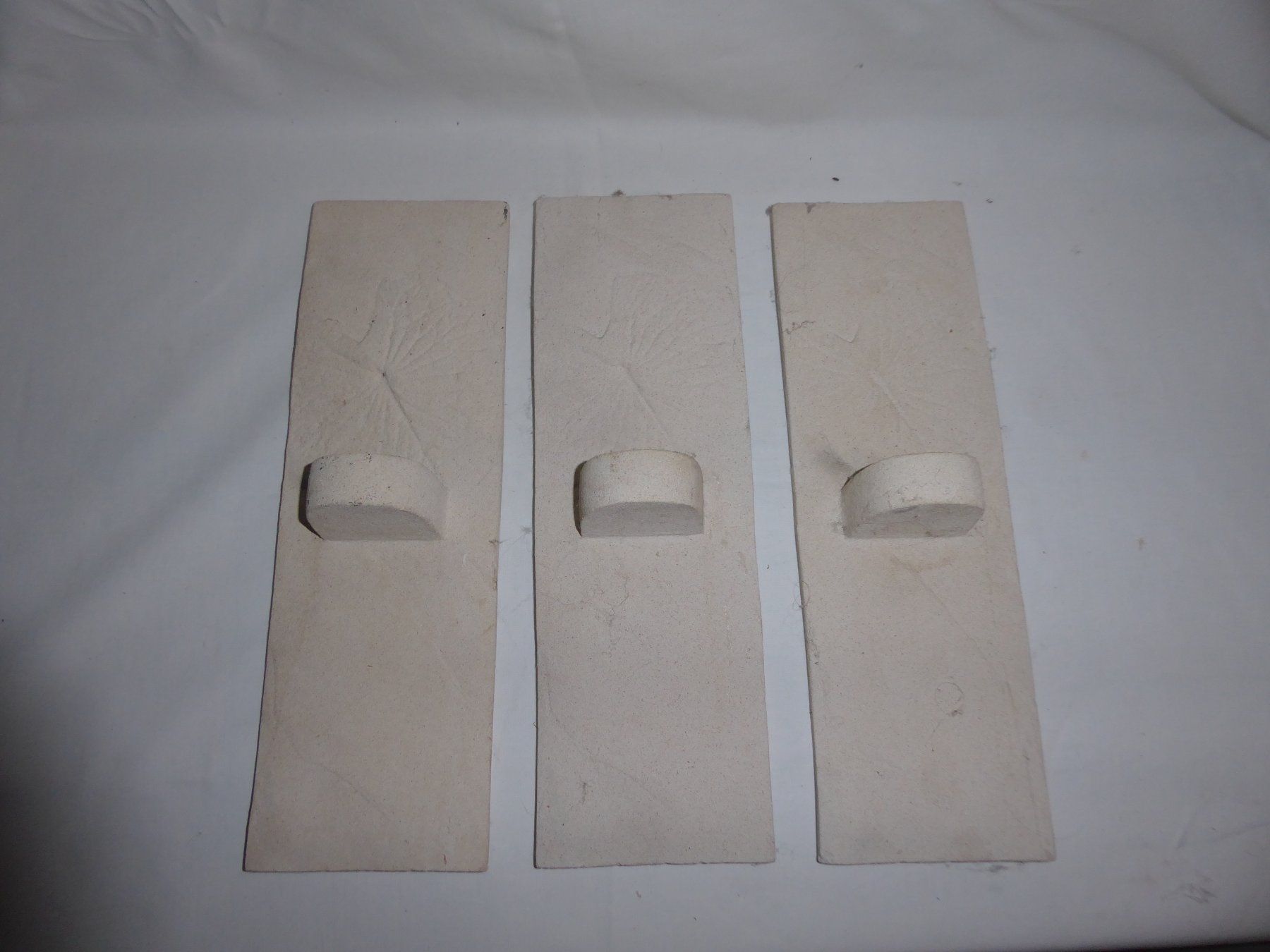Portacandele: Teelicht Wandhalter 3x aus Gips – Usato da Ennetbühl venduto da VPHS 1