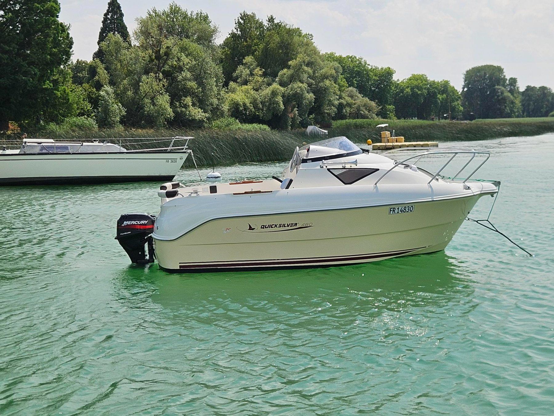 Quicksilver Bateaux: Motorboot Quicksilver cabin 460 / 8 PS – D'occasion à Gunzgen par HofmannAnhaenger 3