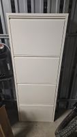 Schuhschrank weiss 4 Fächer 135x50x15 cm gebrauchter Zustand