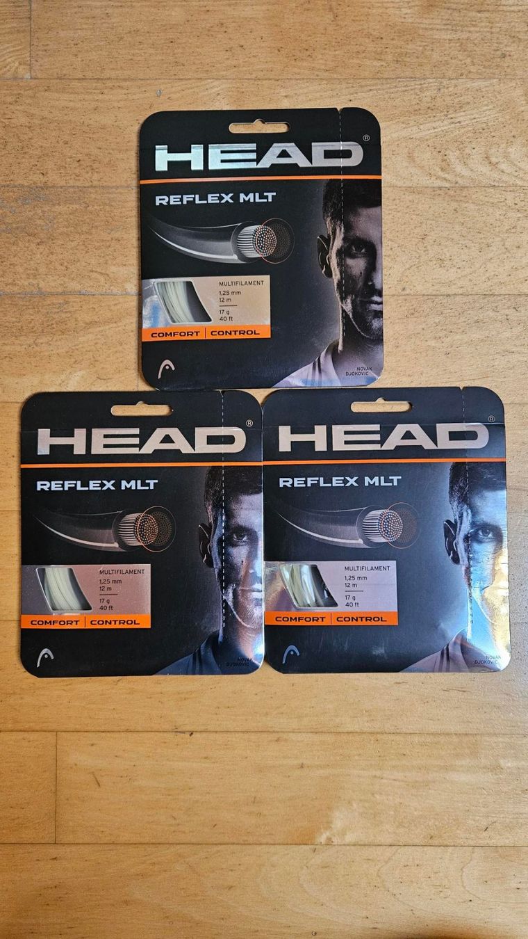 Head Schläger: Head Reflex MLT Tennissaite 3-er-Set, NEU & Orginalverpackt – Neu und originalverpackt aus Dagmersellen von ZIPZAP8