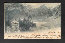 AK Der Seealpsee mit Altmann und Säntis