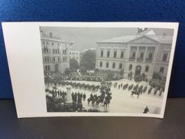 Historische Ansichtskarte Kavallerie Parade in Glarus